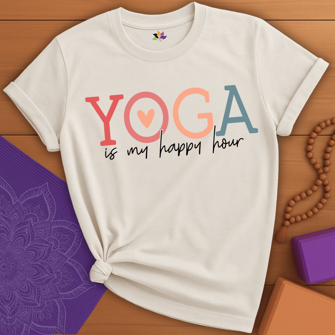 Happy Hour Yoga T-shirt