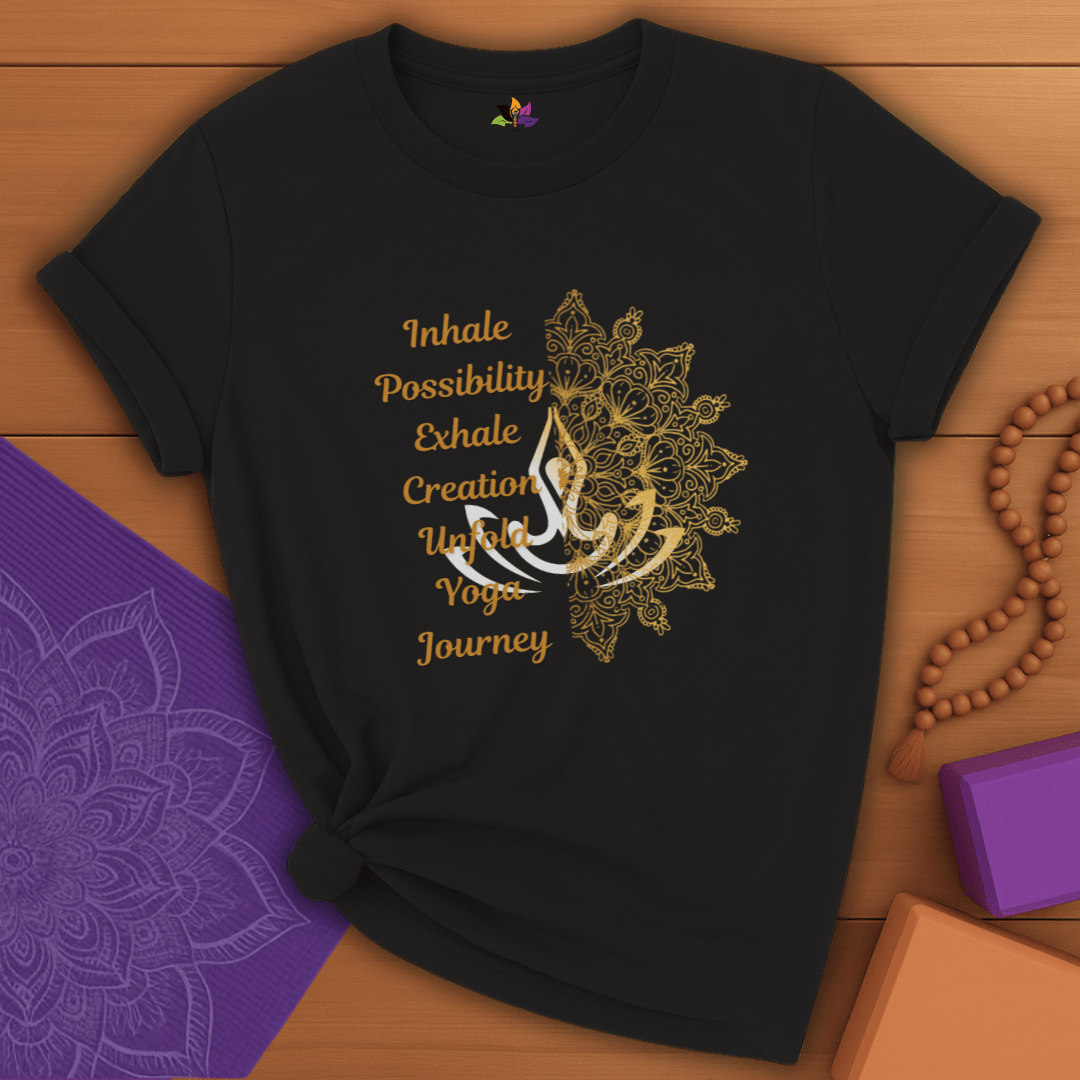 Golden Yoga Journey T-shirt