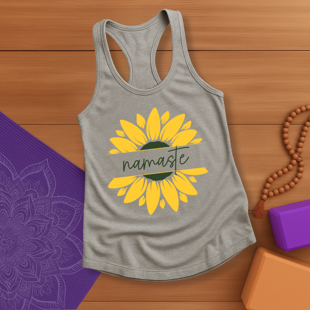 Sunflower Namaste Tank Top