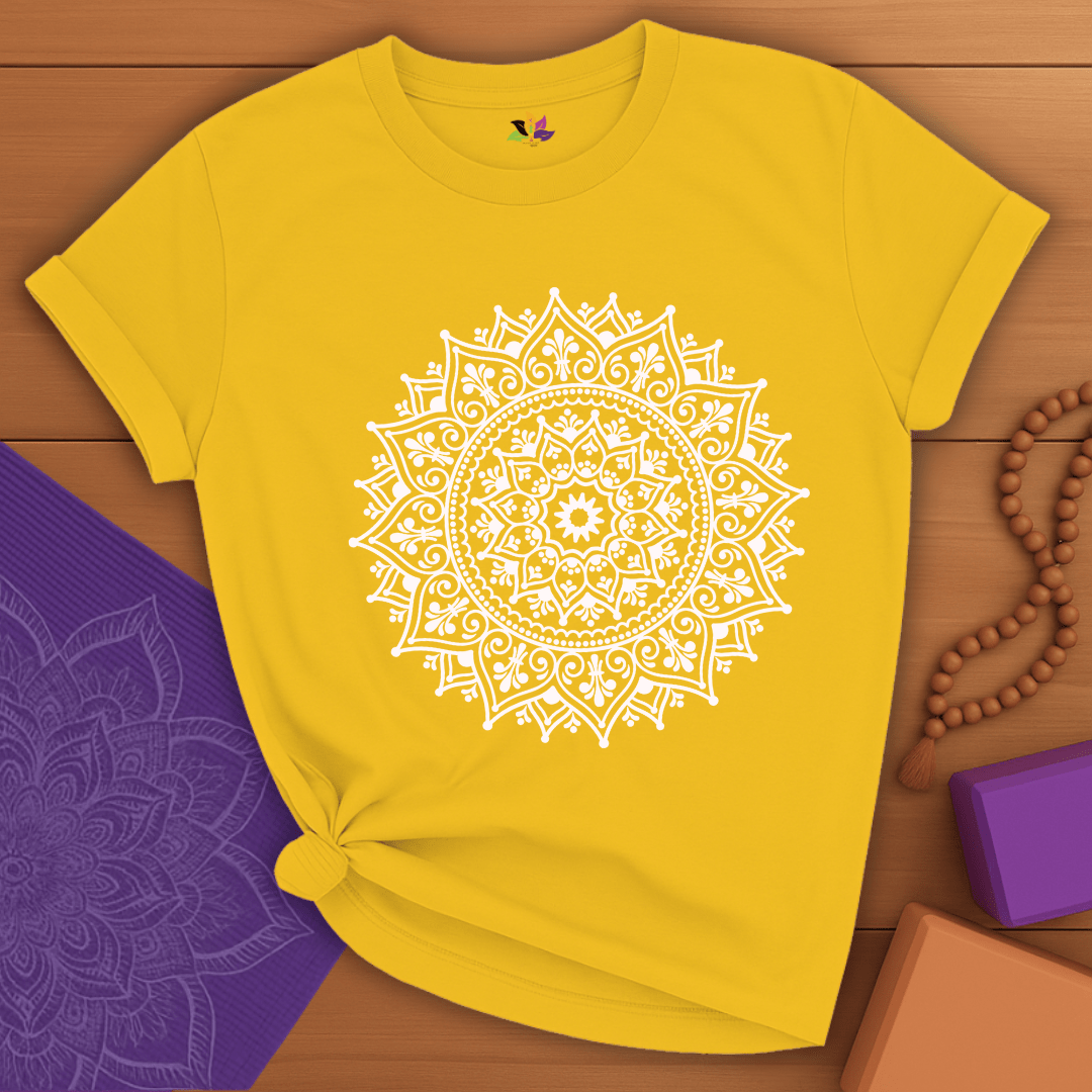 White Radiance Mandala T-shirt