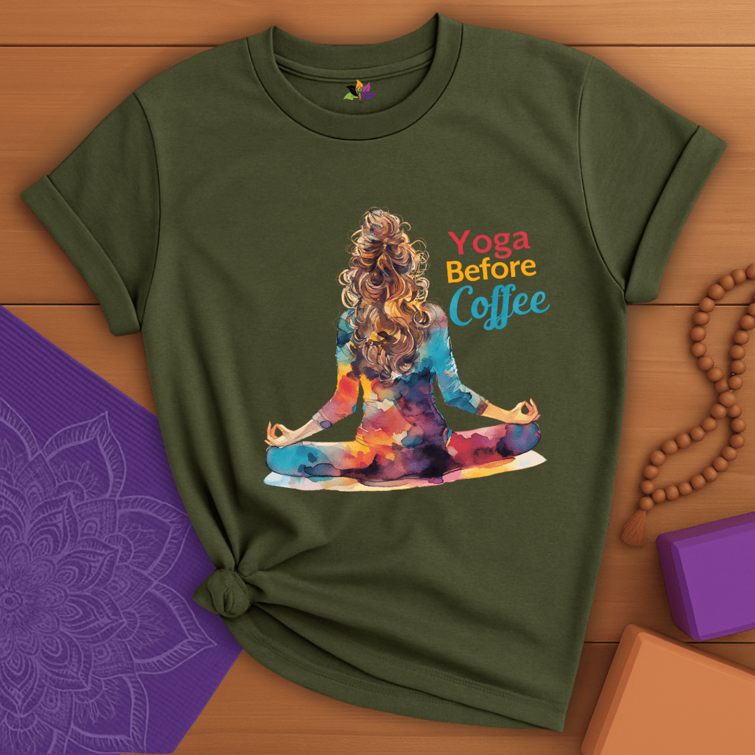 Pre-Coffee Pose T-shirt