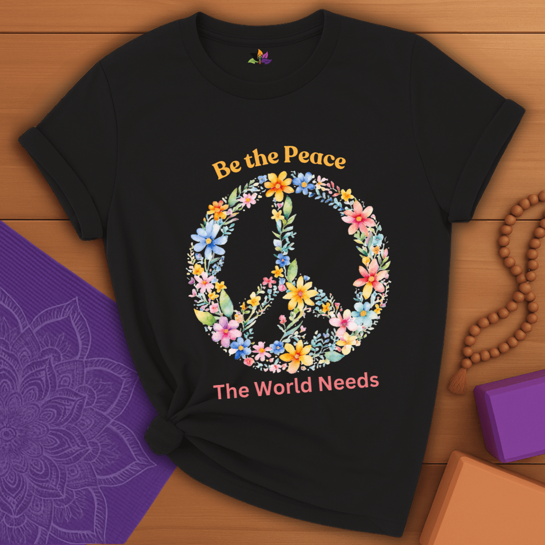 Floral Peace Sign T-shirt