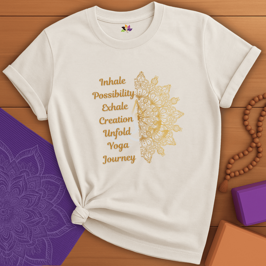 Golden Yoga Journey T-shirt