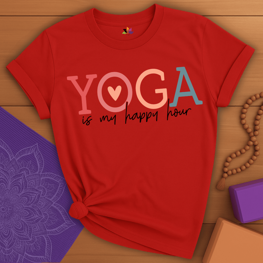 Happy Hour Yoga T-shirt