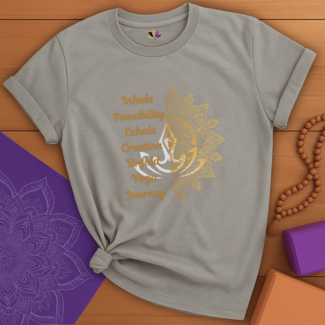 Golden Yoga Journey T-shirt