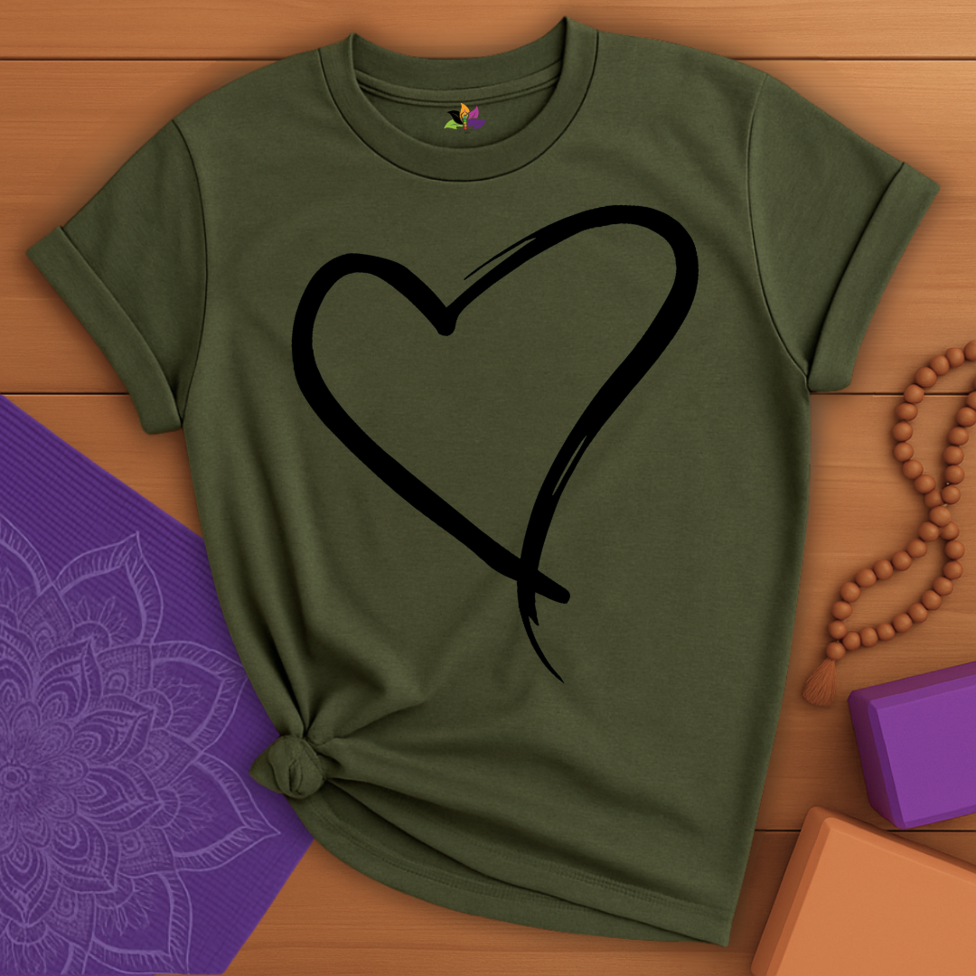 Brushstroke Heart T-shirt