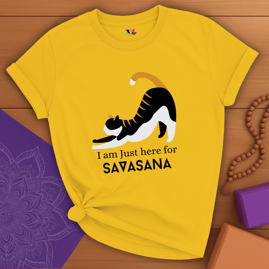 Purrfect Savasana Cat T-shirt