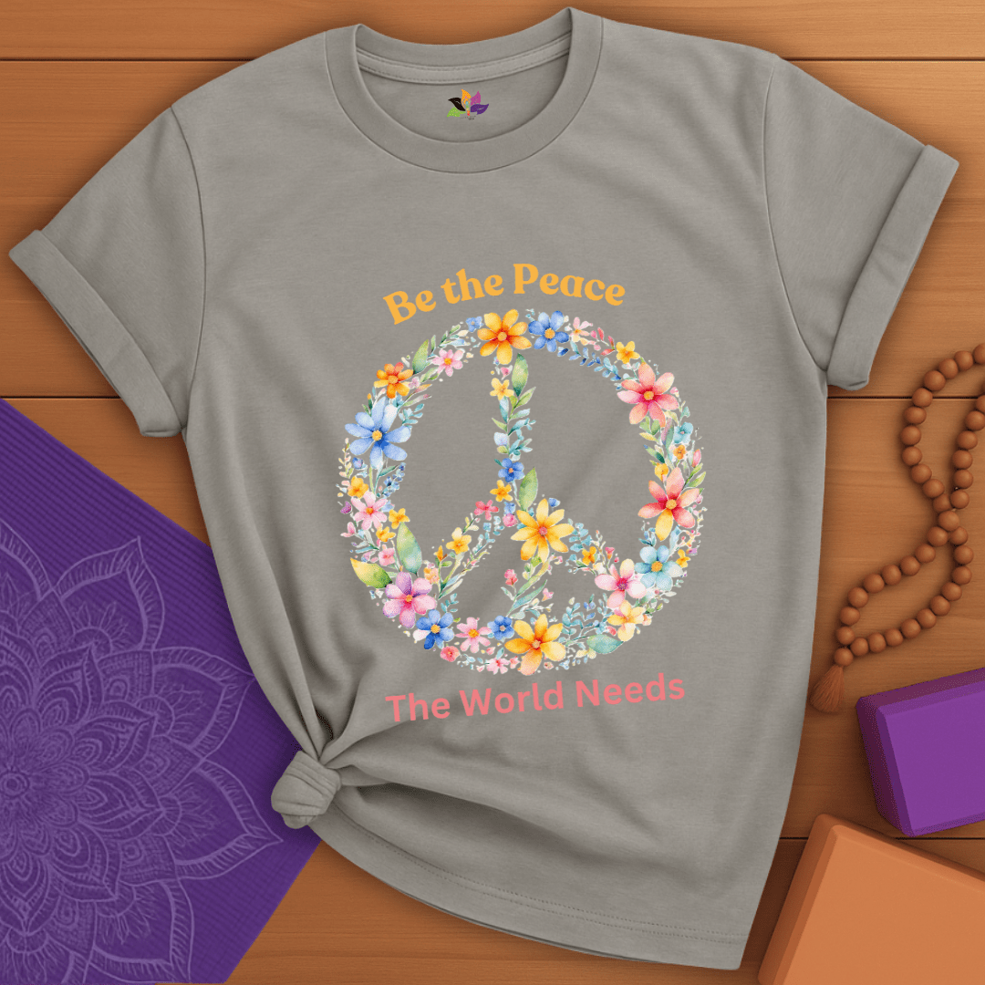 Floral Peace Sign T-shirt