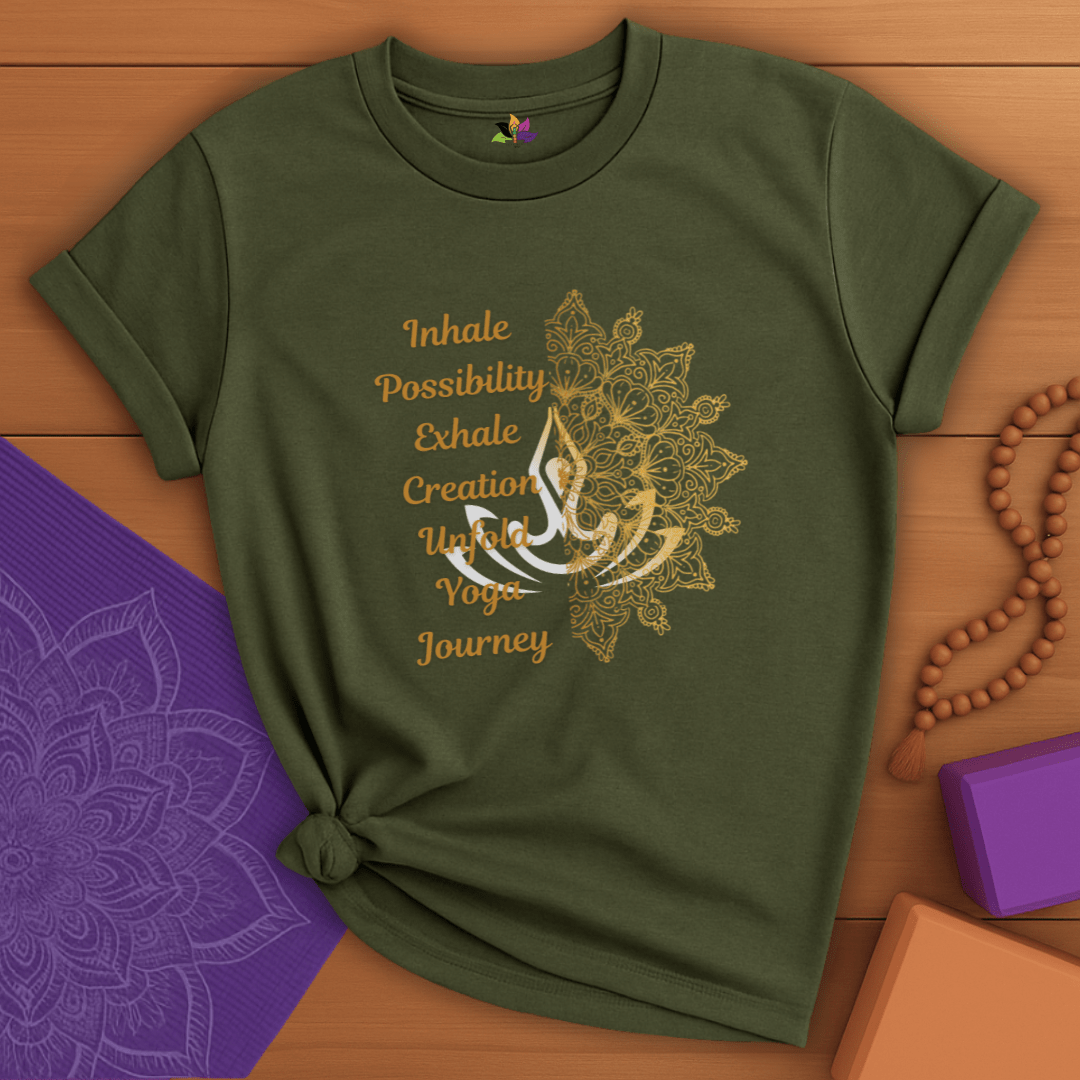 Golden Yoga Journey T-shirt