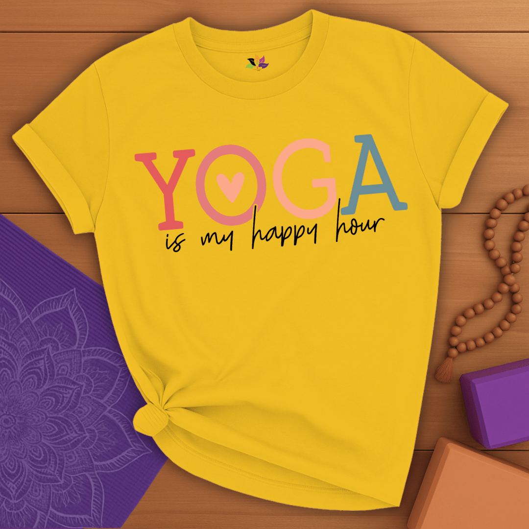 Happy Hour Yoga T-shirt