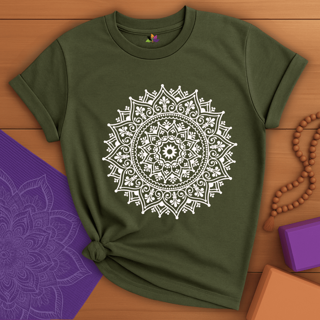 White Radiance Mandala T-shirt