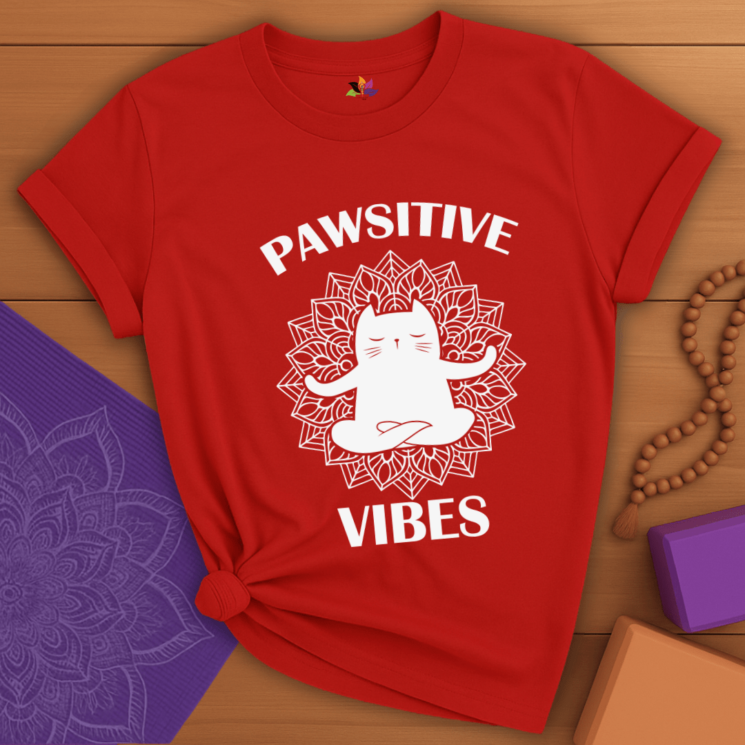 Pawsitive Cat Pose T-shirt