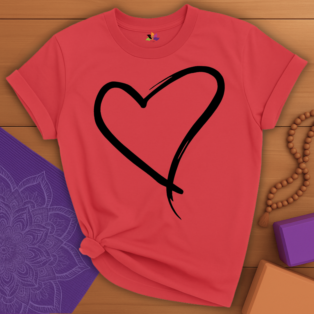 Brushstroke Heart T-shirt