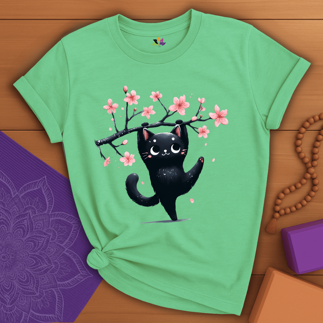 Cherry Blossom Cat T-shirt