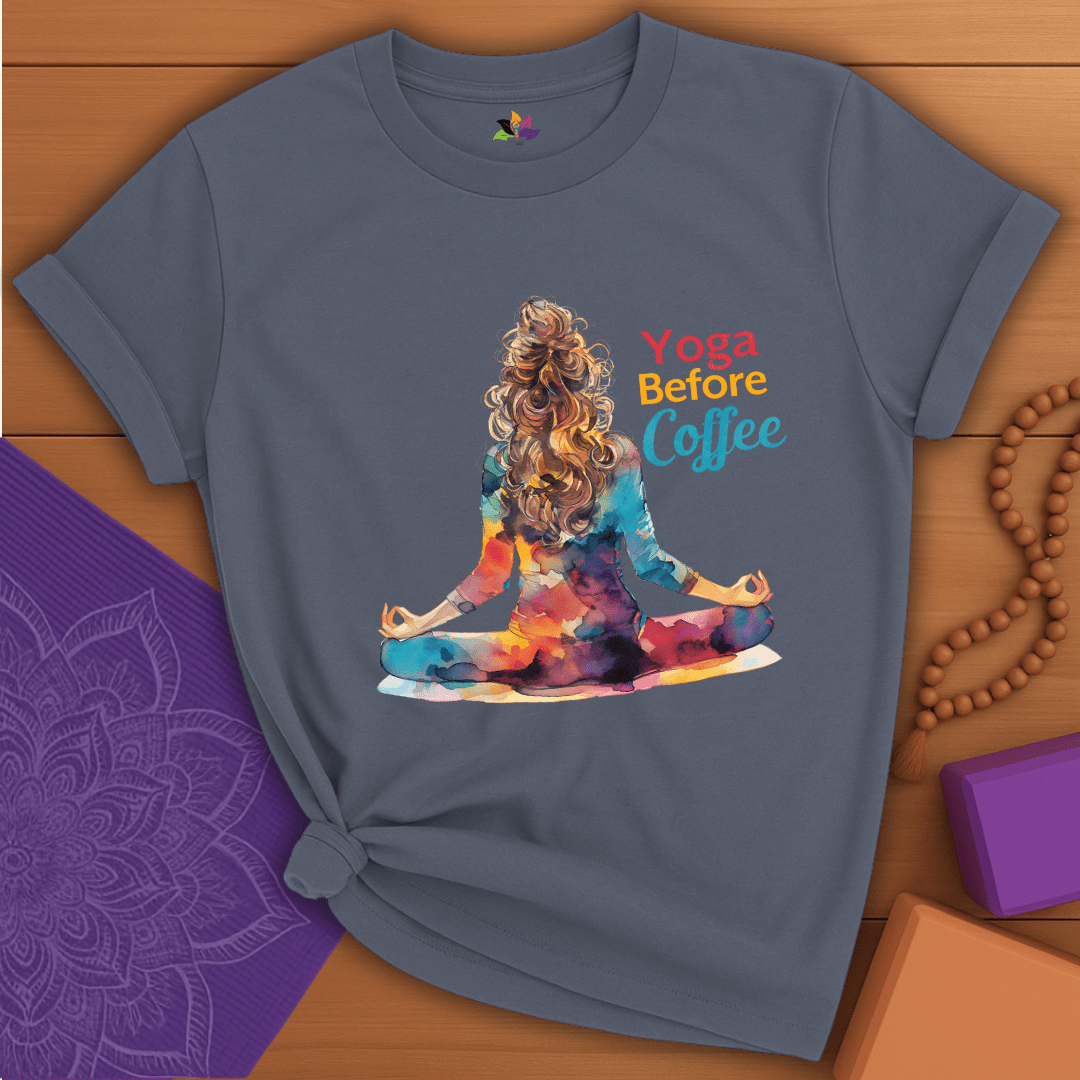 Pre-Coffee Pose T-shirt