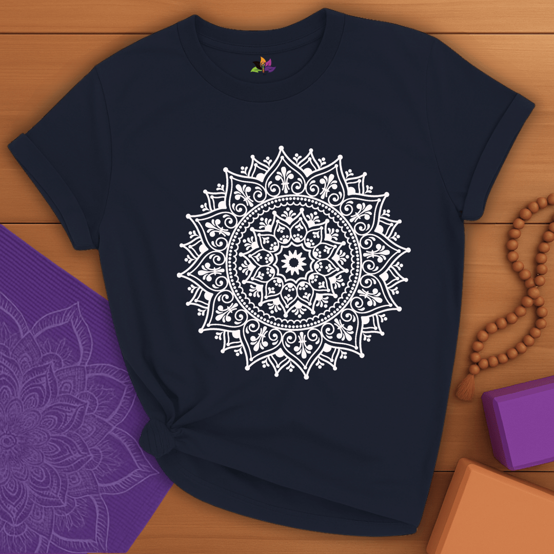 White Radiance Mandala T-shirt