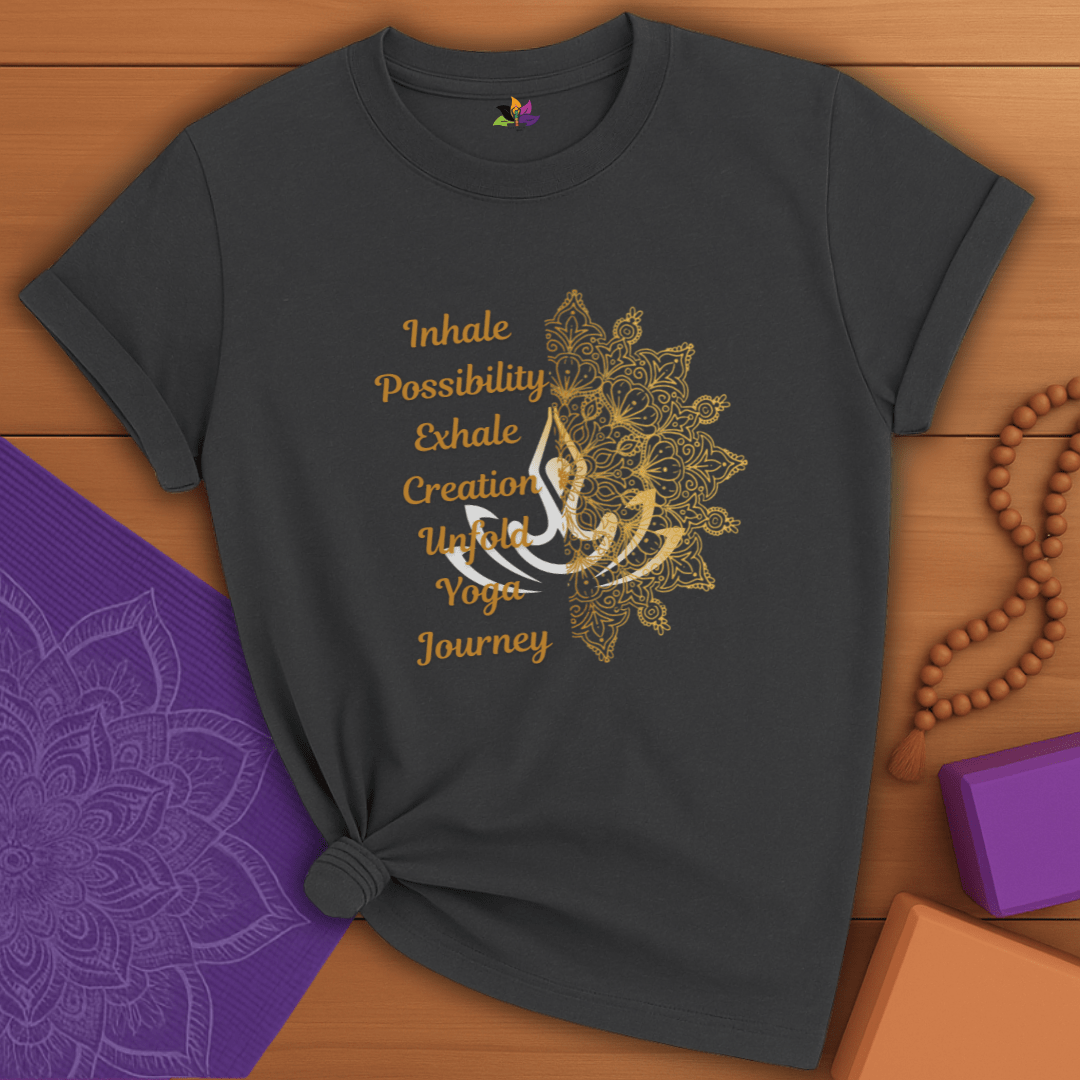 Golden Yoga Journey T-shirt