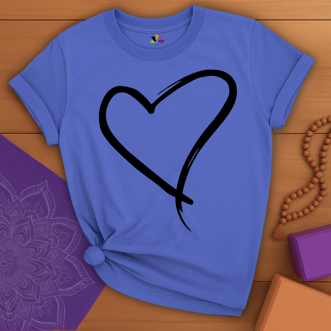 Brushstroke Heart T-shirt