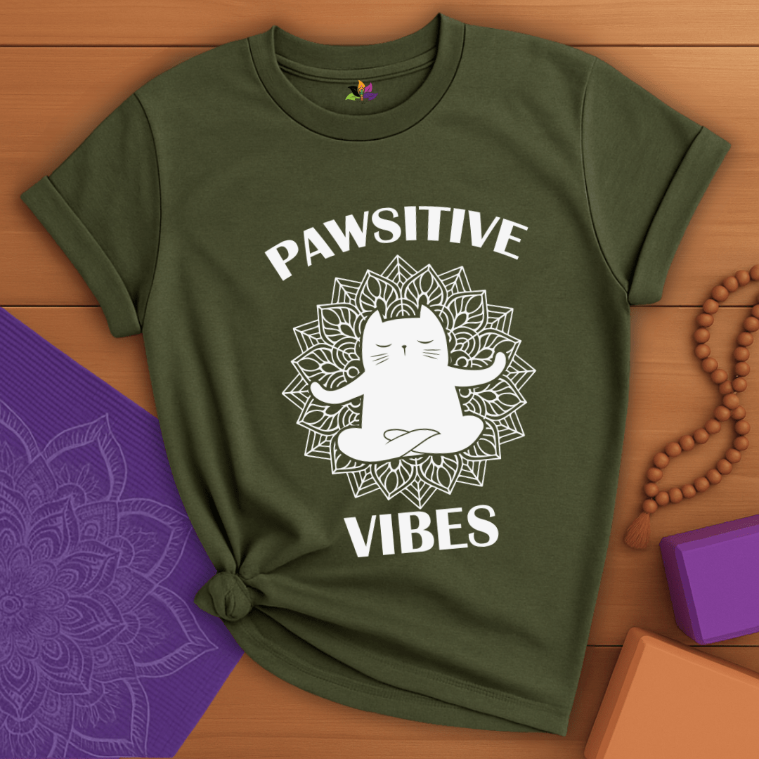 Pawsitive Cat Pose T-shirt