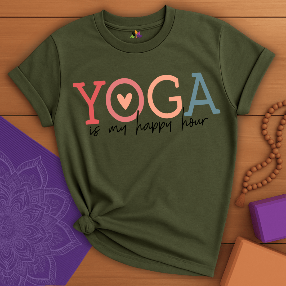 Happy Hour Yoga T-shirt