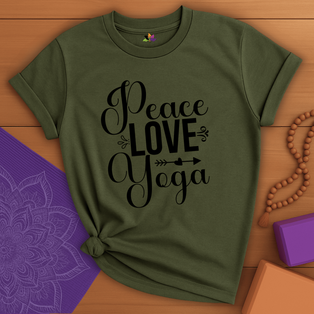 Peace Love Yoga T-shirt