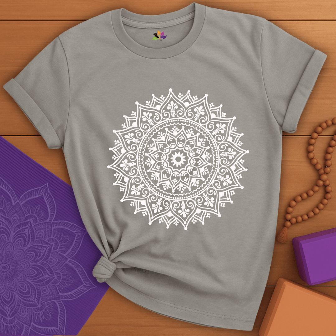 White Radiance Mandala T-shirt