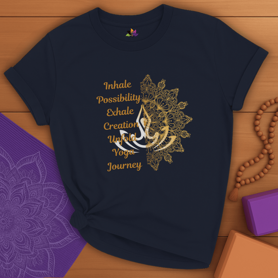 Golden Yoga Journey T-shirt
