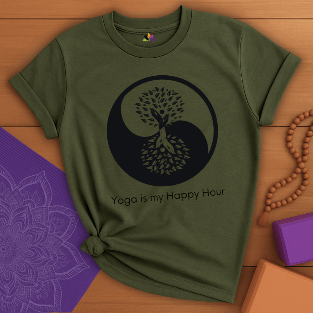 Yin Yang Joy Tree T-shirt