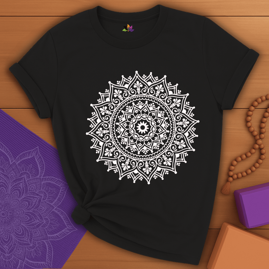 White Radiance Mandala T-shirt