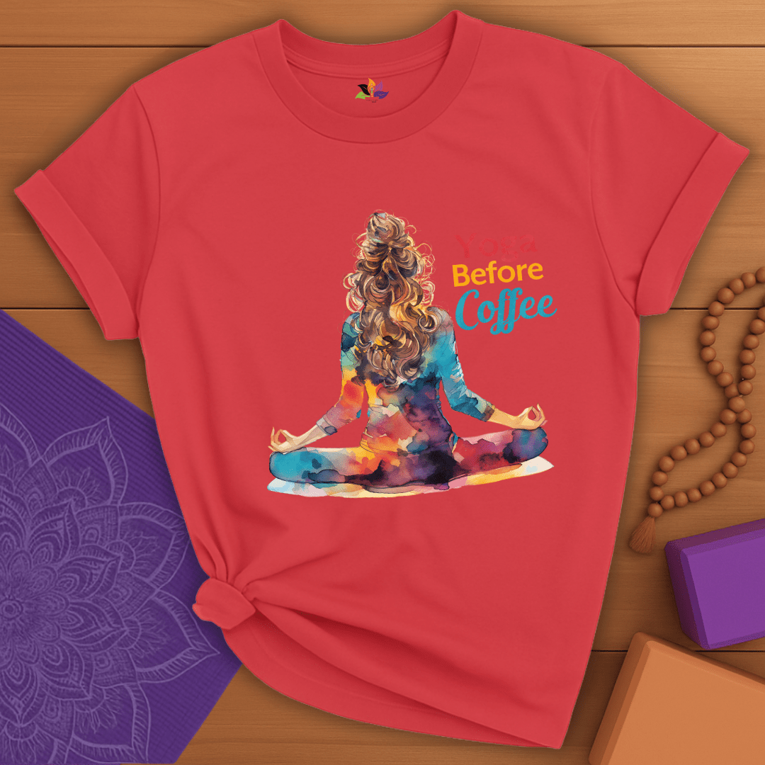 Pre-Coffee Pose T-shirt