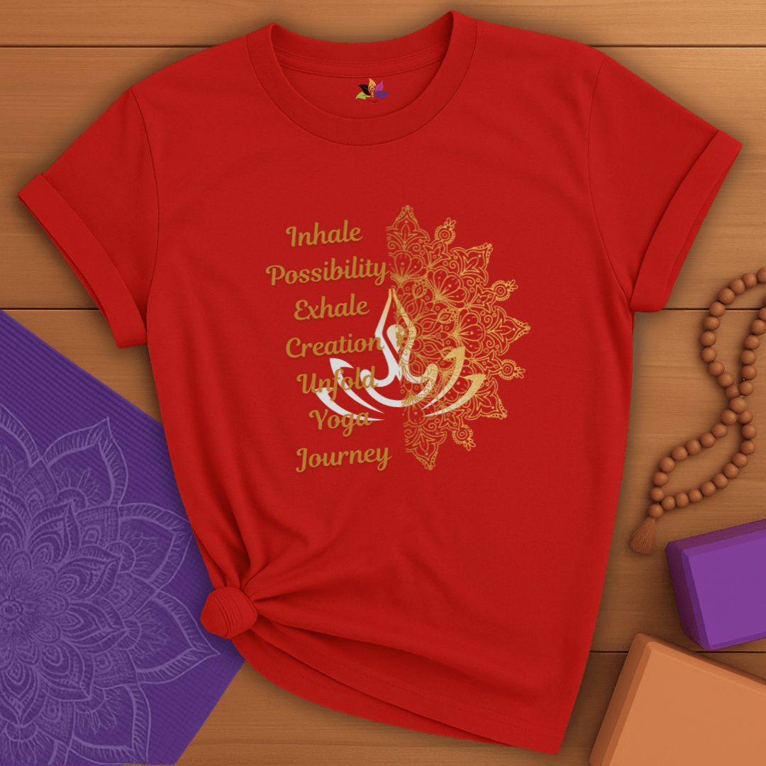 Golden Yoga Journey T-shirt
