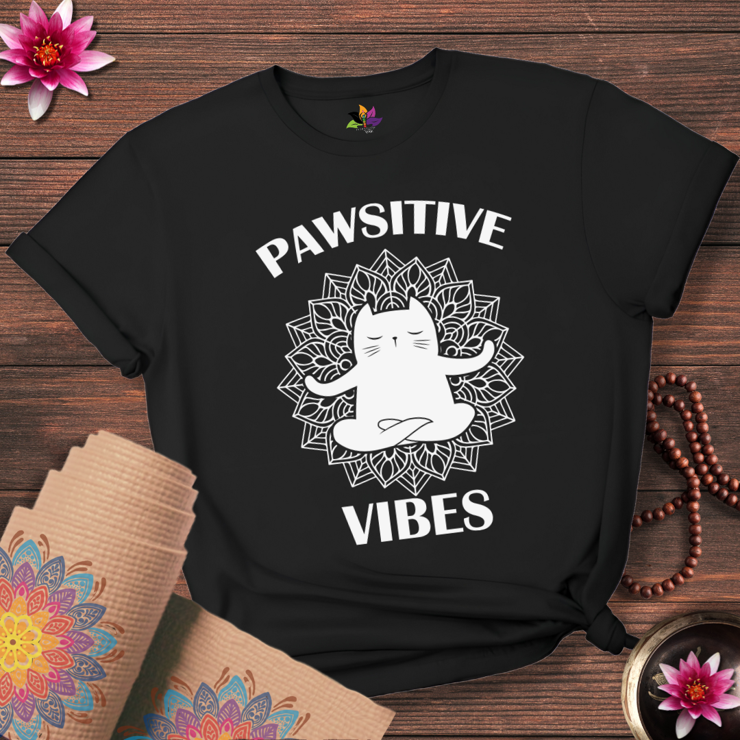 Pawsitive Cat Pose T-shirt