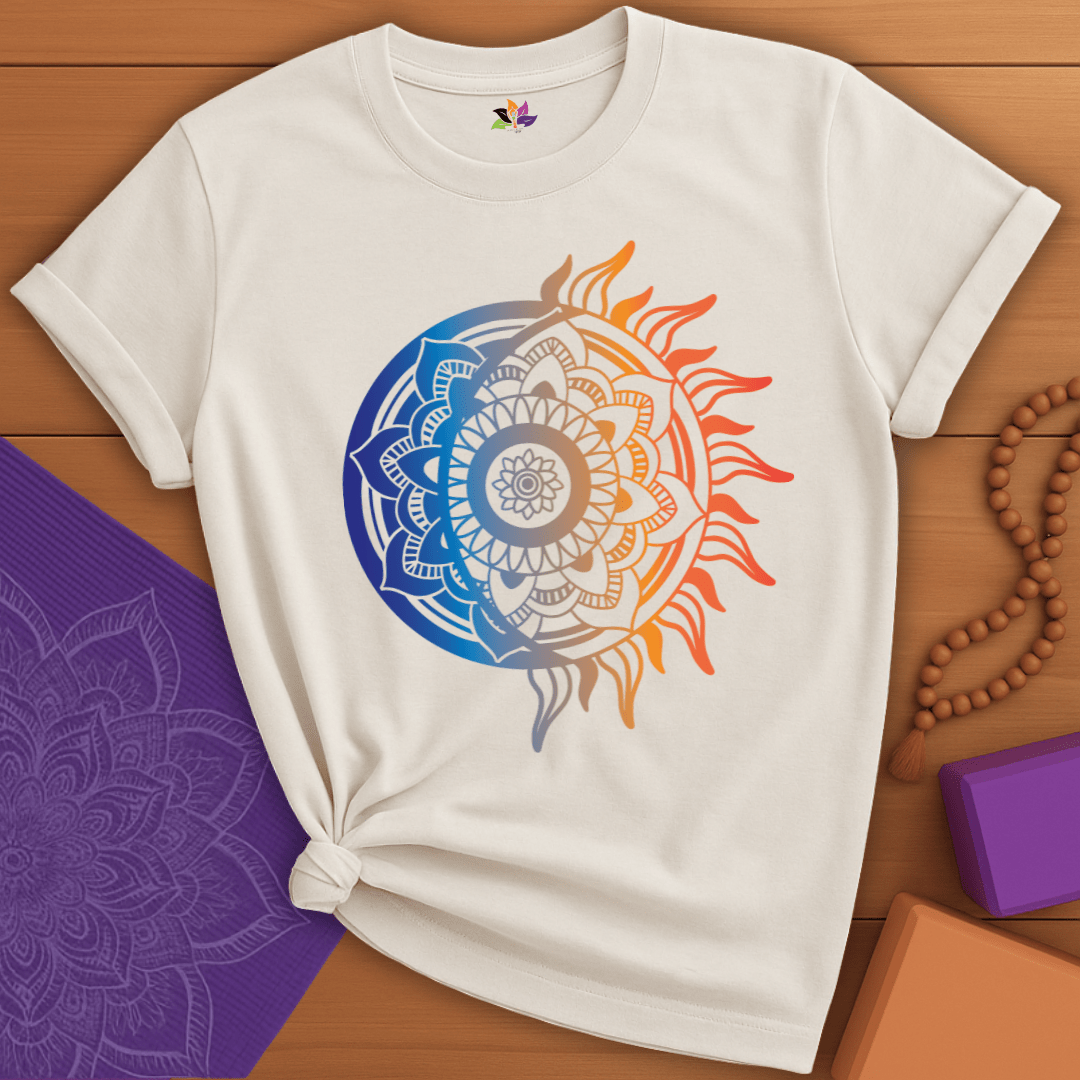 Radiant Sun Mandala T-shirt