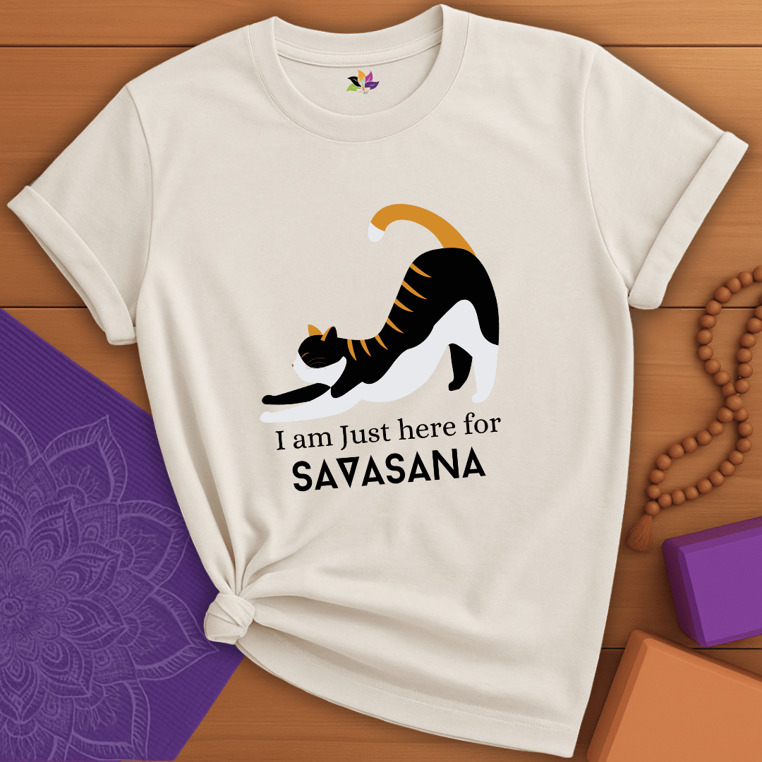 Purrfect Savasana Cat T-shirt