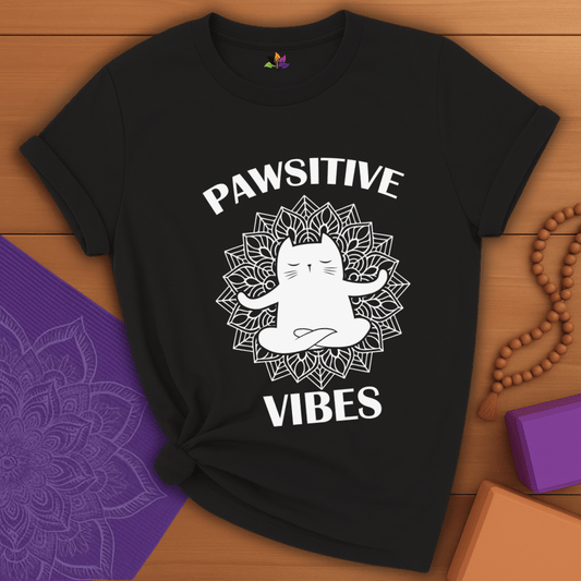 Pawsitive Cat Pose T-shirt