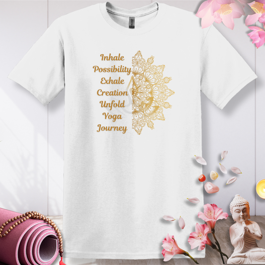 Golden Yoga Journey T-shirt