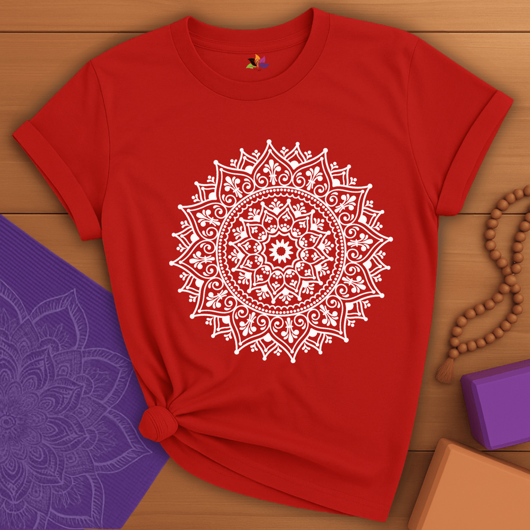 White Radiance Mandala T-shirt