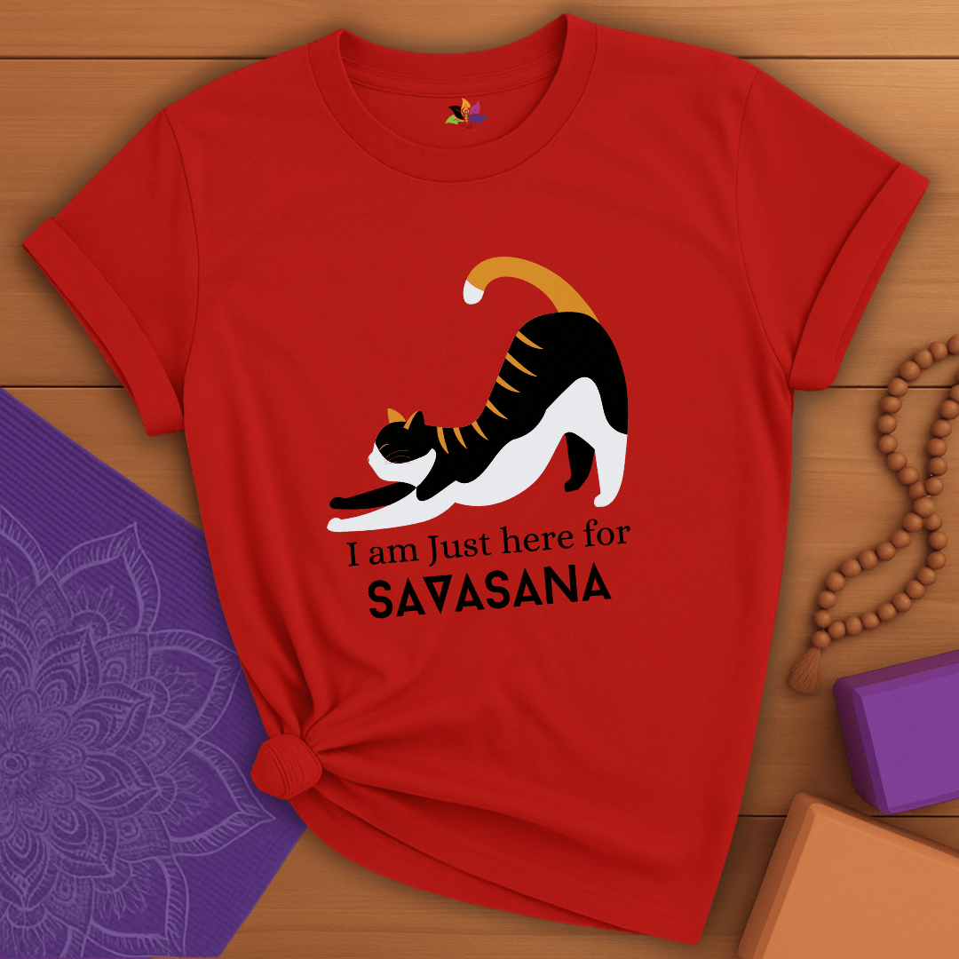 Purrfect Savasana Cat T-shirt