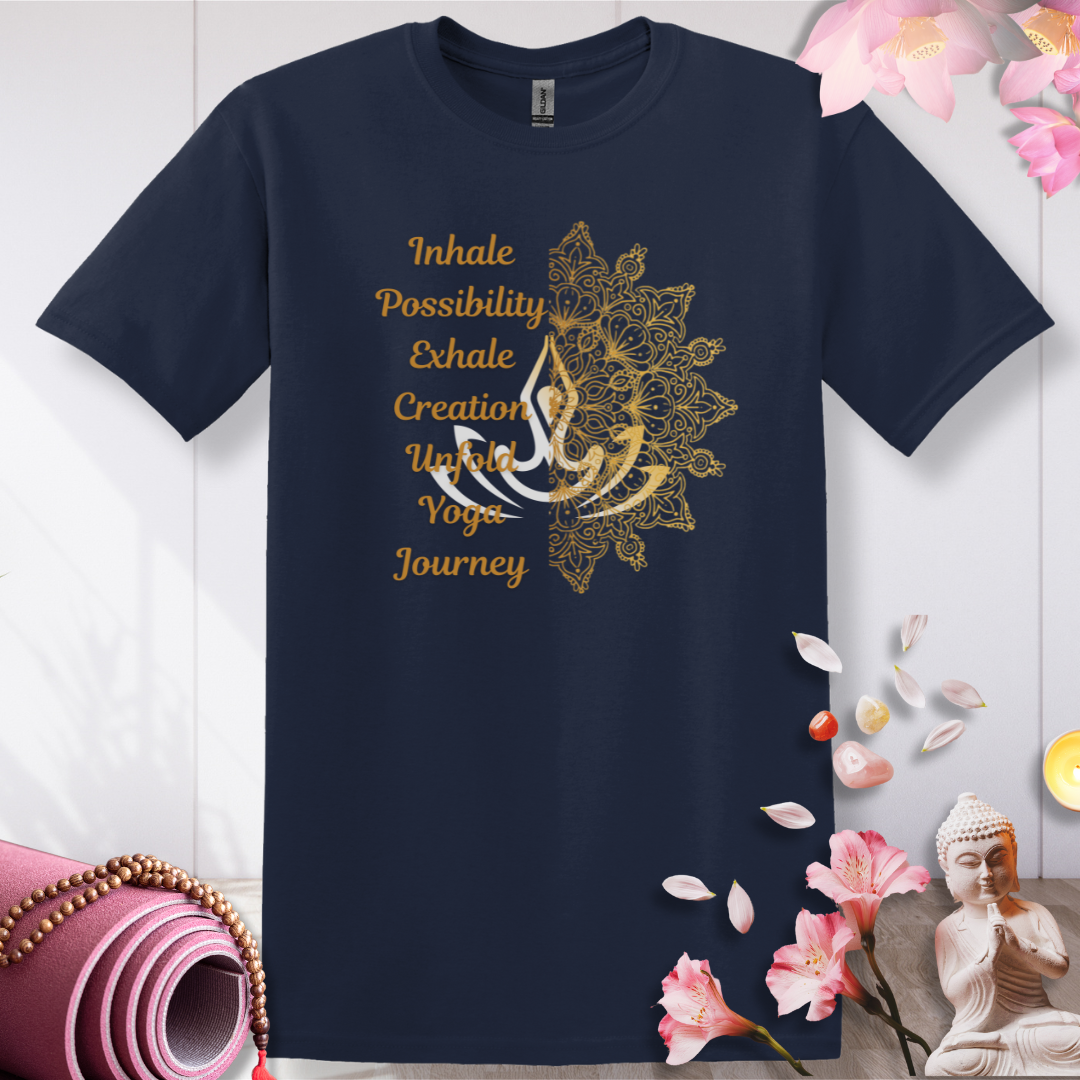 Golden Yoga Journey T-shirt