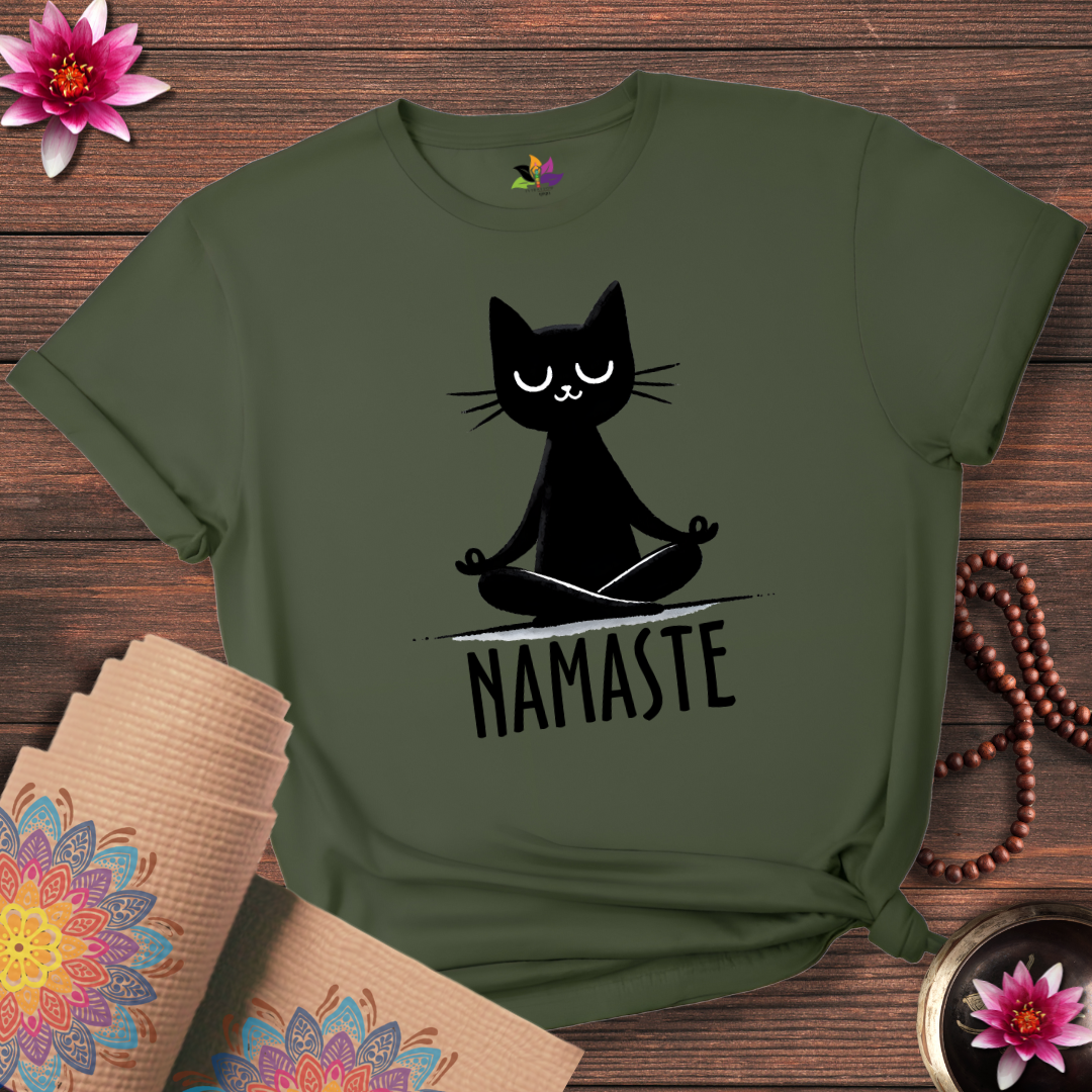 Namaste Cat T-shirt