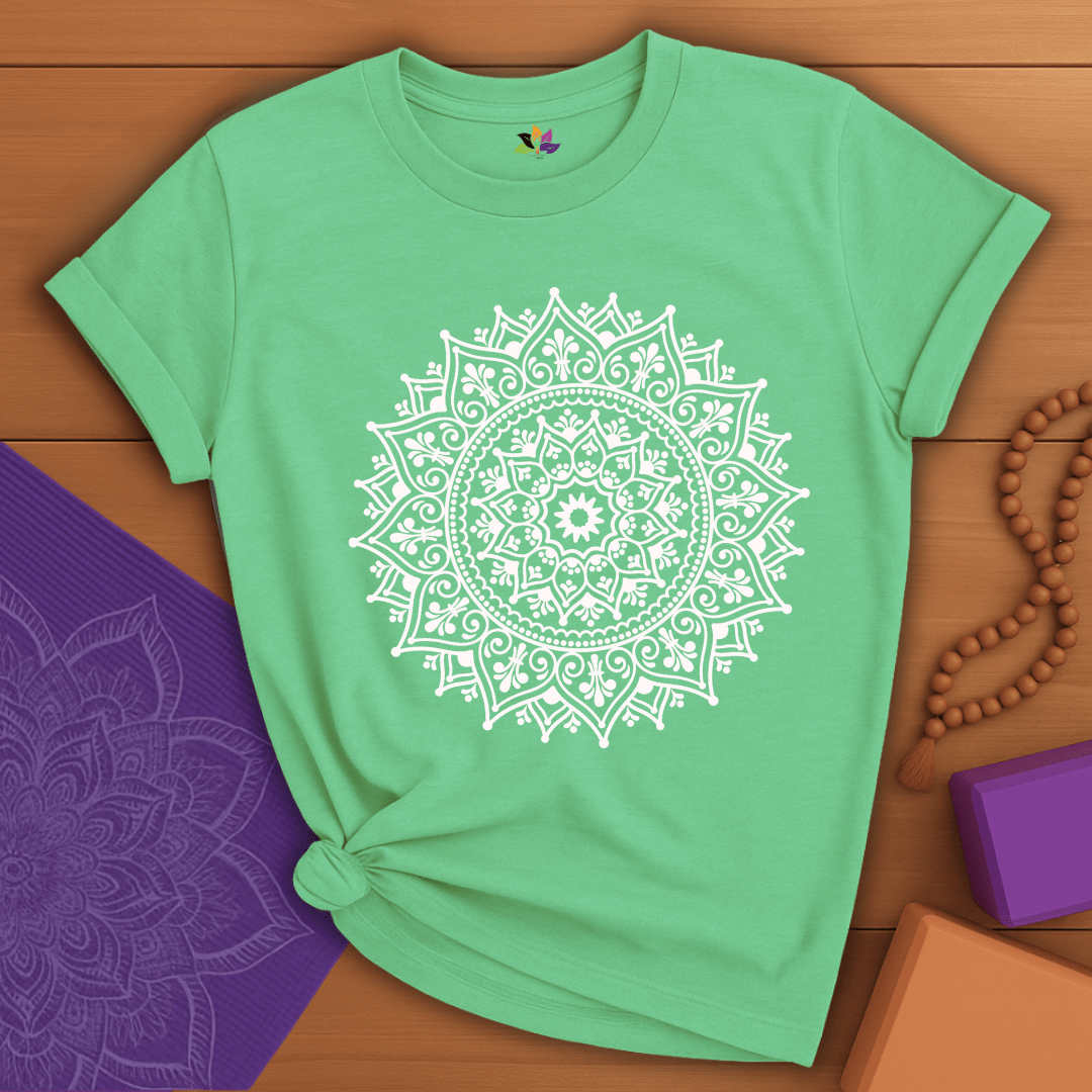 White Radiance Mandala T-shirt