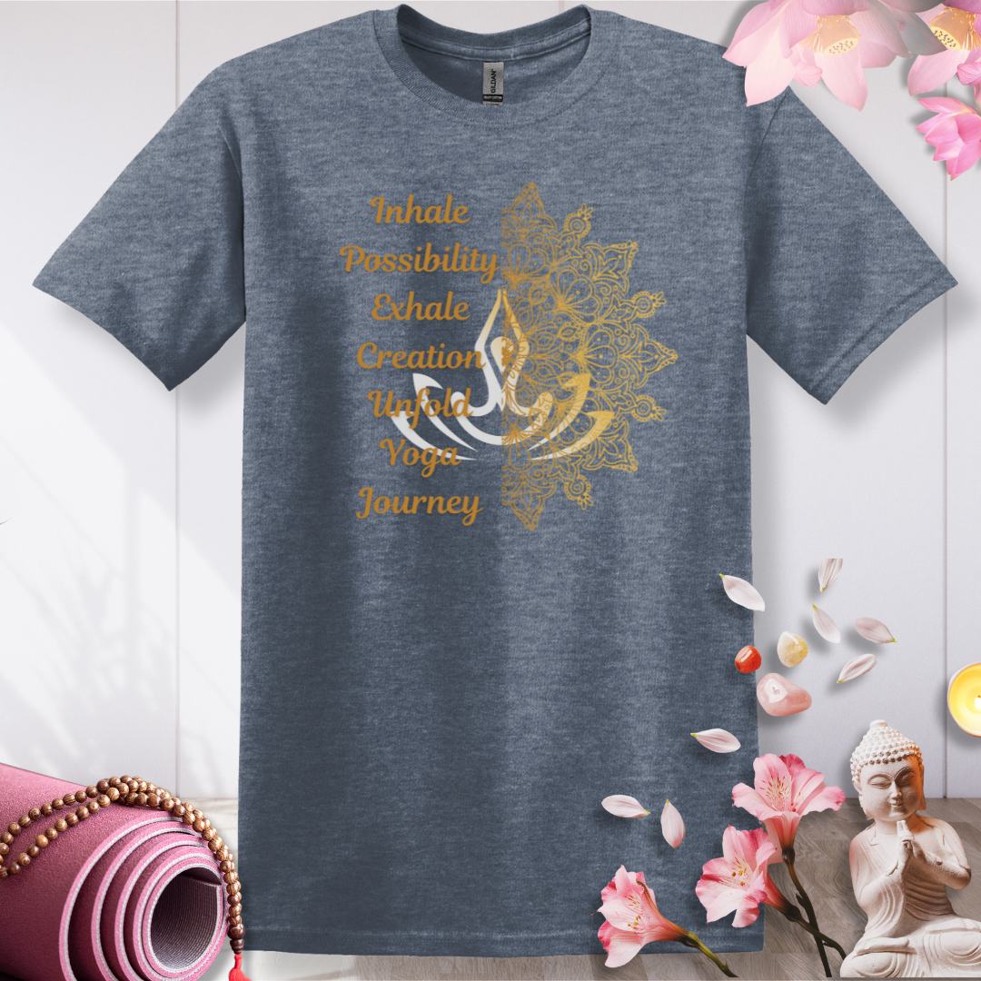 Golden Yoga Journey T-shirt