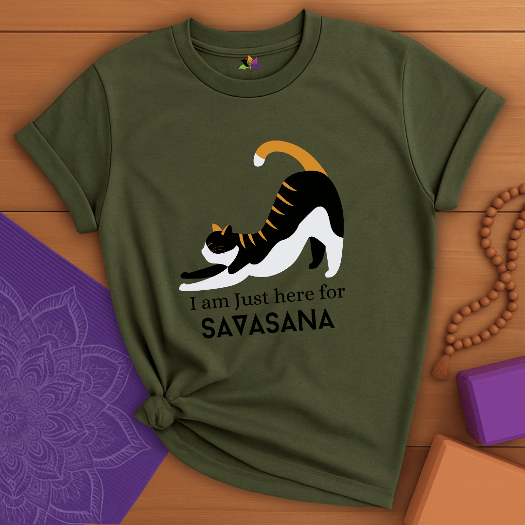 Purrfect Savasana Cat T-shirt