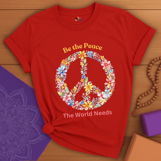 Floral Peace Sign T-shirt