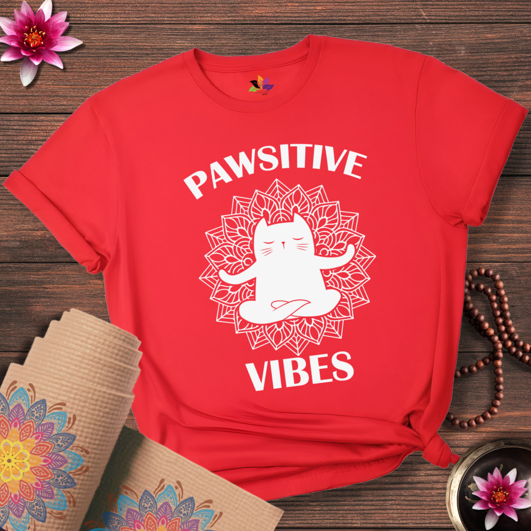 Pawsitive Cat Pose T-shirt