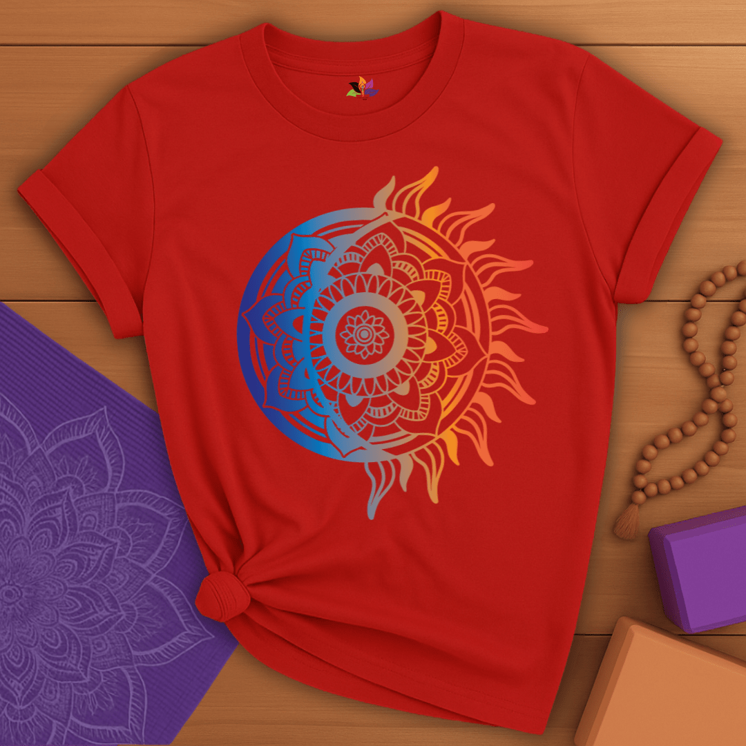 Radiant Sun Mandala T-shirt
