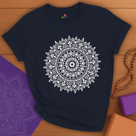 White Radiance Mandala T-shirt