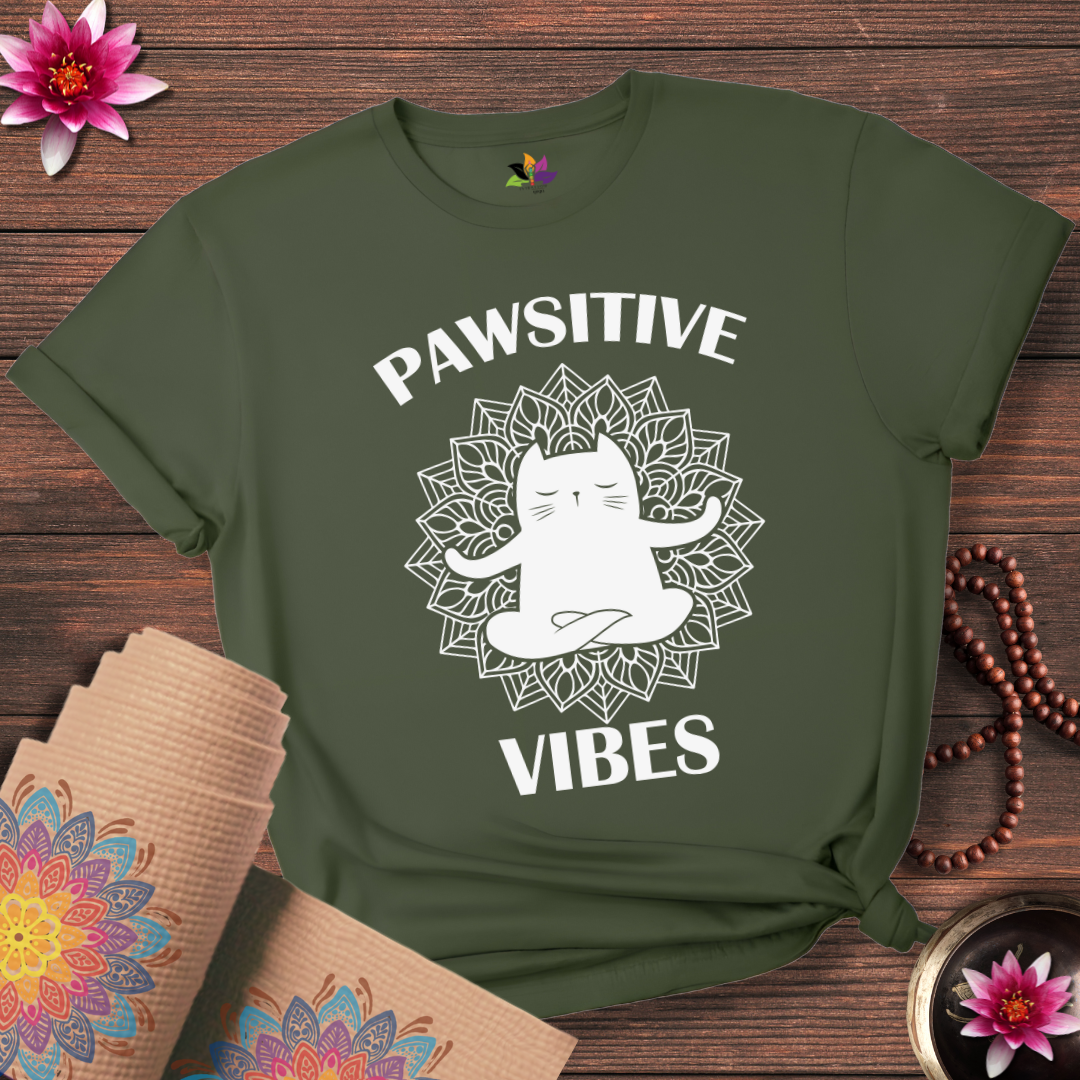 Pawsitive Cat Pose T-shirt