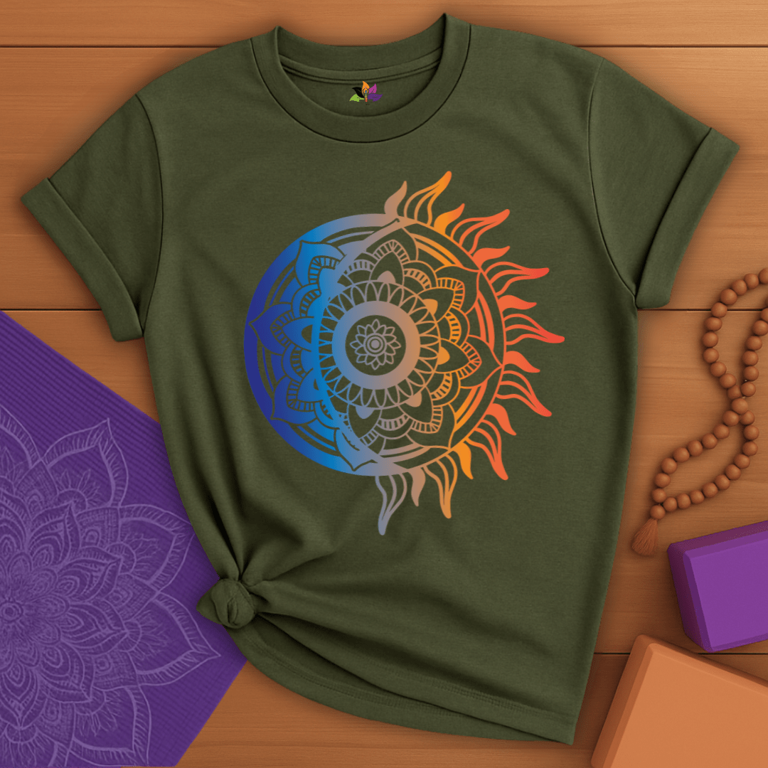 Radiant Sun Mandala T-shirt