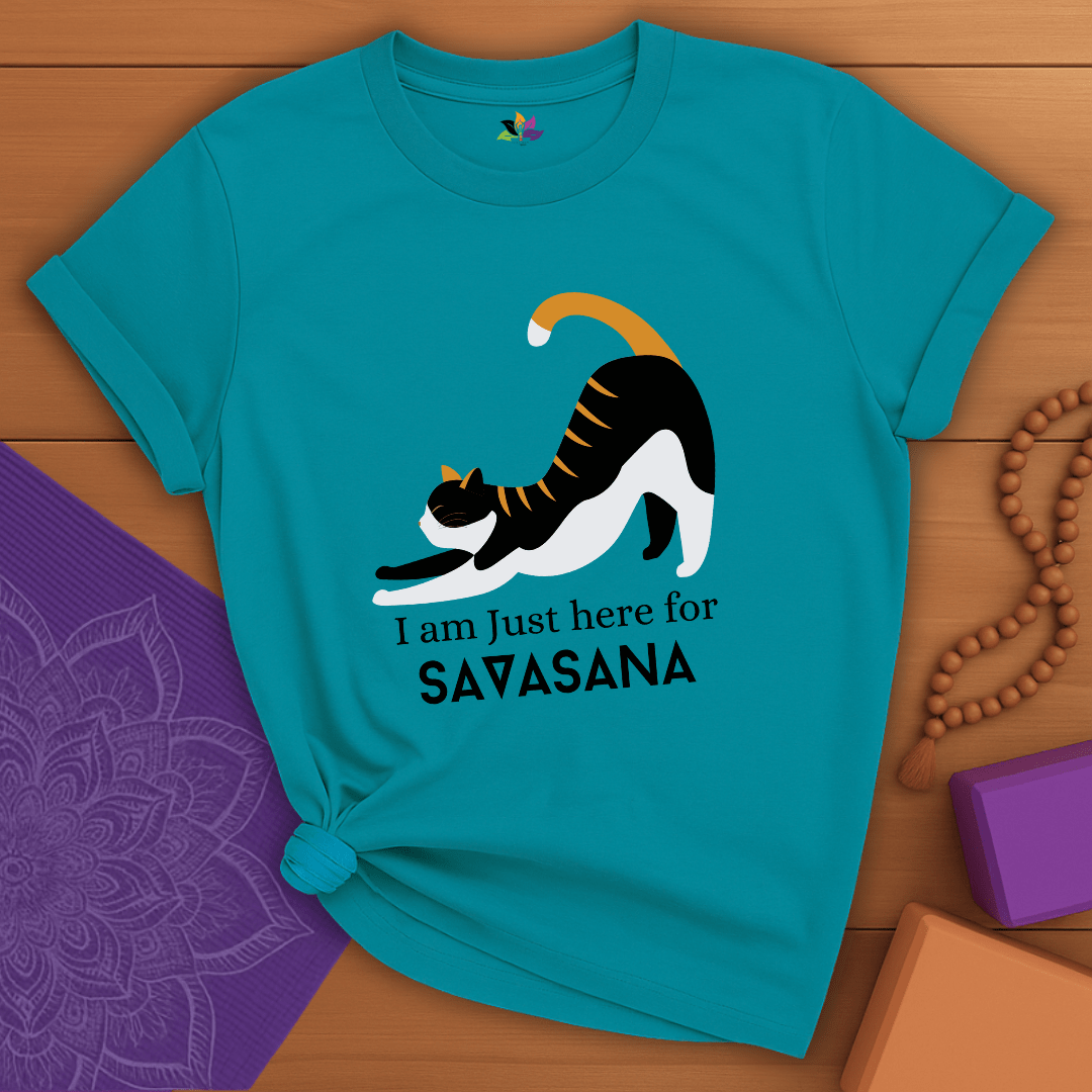 Purrfect Savasana Cat T-shirt
